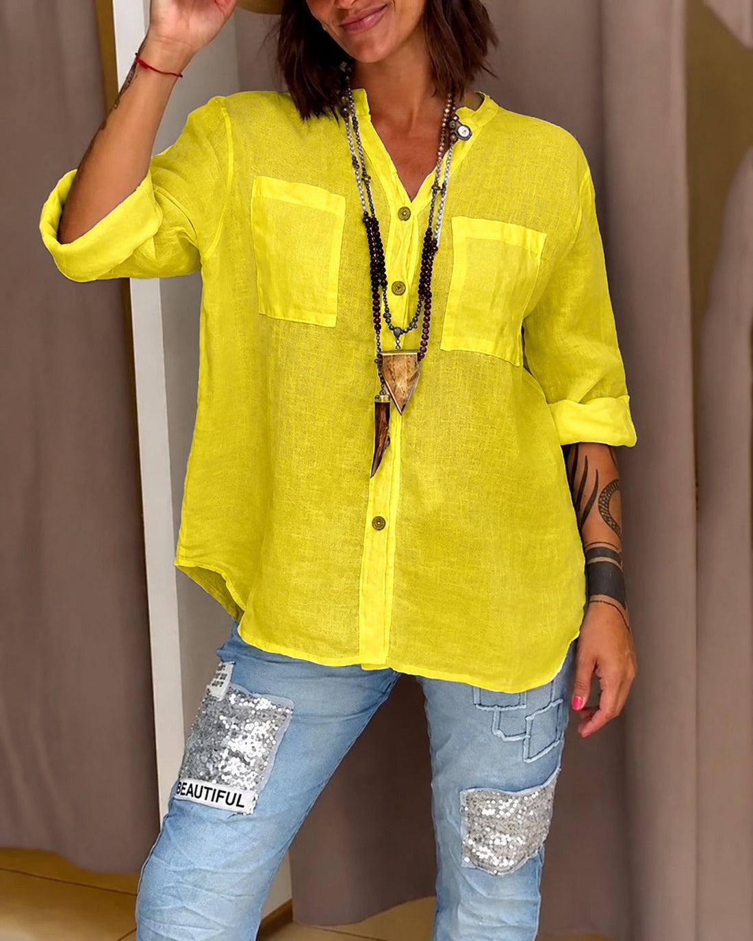Farrah - Camisa Casual Suelta