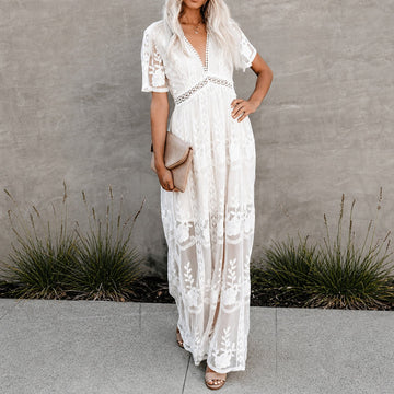 Alison - Vestido Maxi de Chifón Estiloso