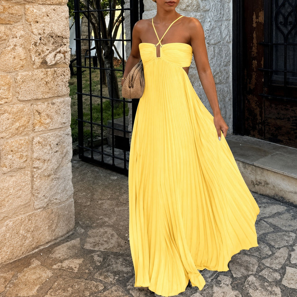Inaya - Vestido Maxi Elegante con Tirantes