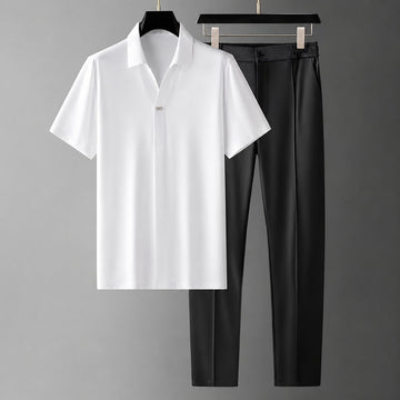 Randall - Conjunto de Polo y Pantalón Casual