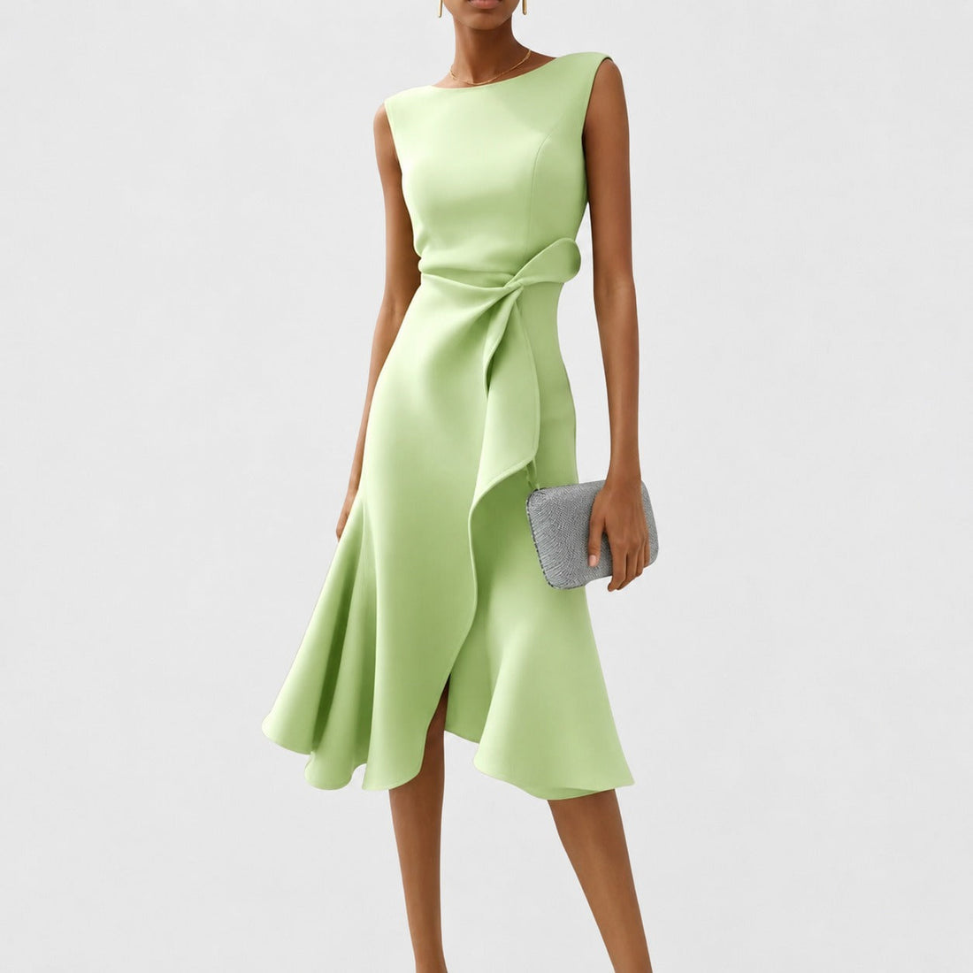 Stella - Vestido Midi Elegante sin Mangas