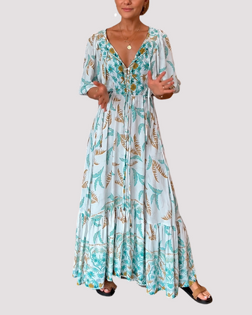 Ashley - Vestido Maxi Floral Suelto