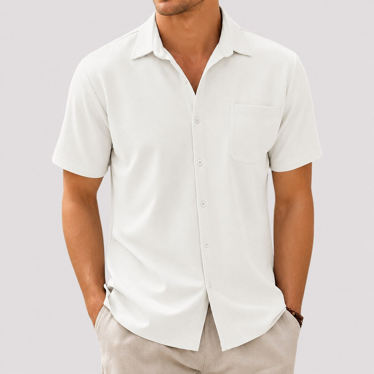 Freddy - Camisa Casual de Manga Corta