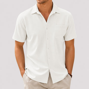 Freddy - Camisa Casual de Manga Corta