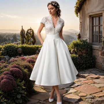 Kieran - Vestido Midi Clásico en Línea A
