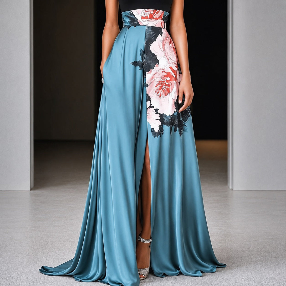 Annie - Vestido Maxi Floral sin Mangas