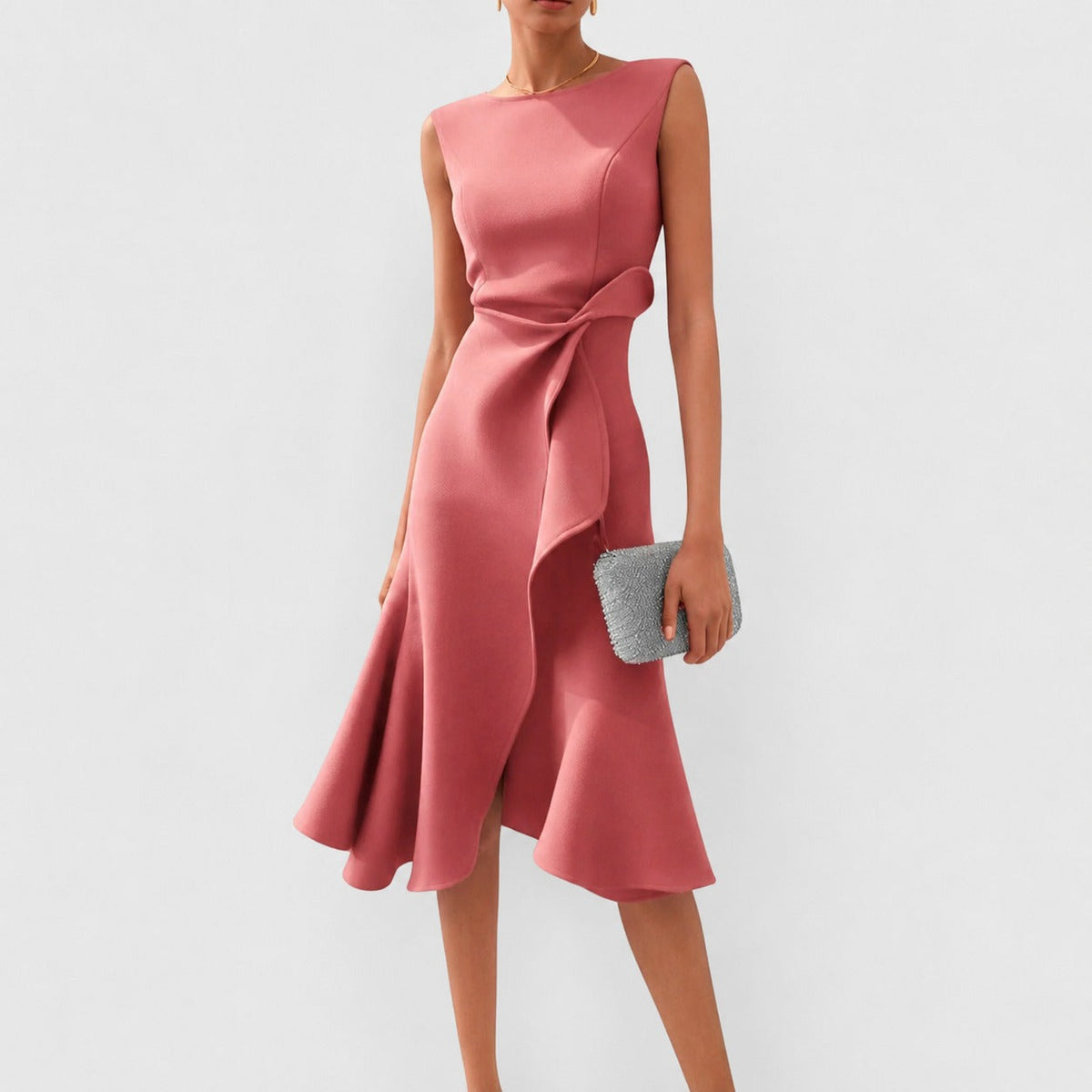 Stella - Vestido Midi Elegante sin Mangas