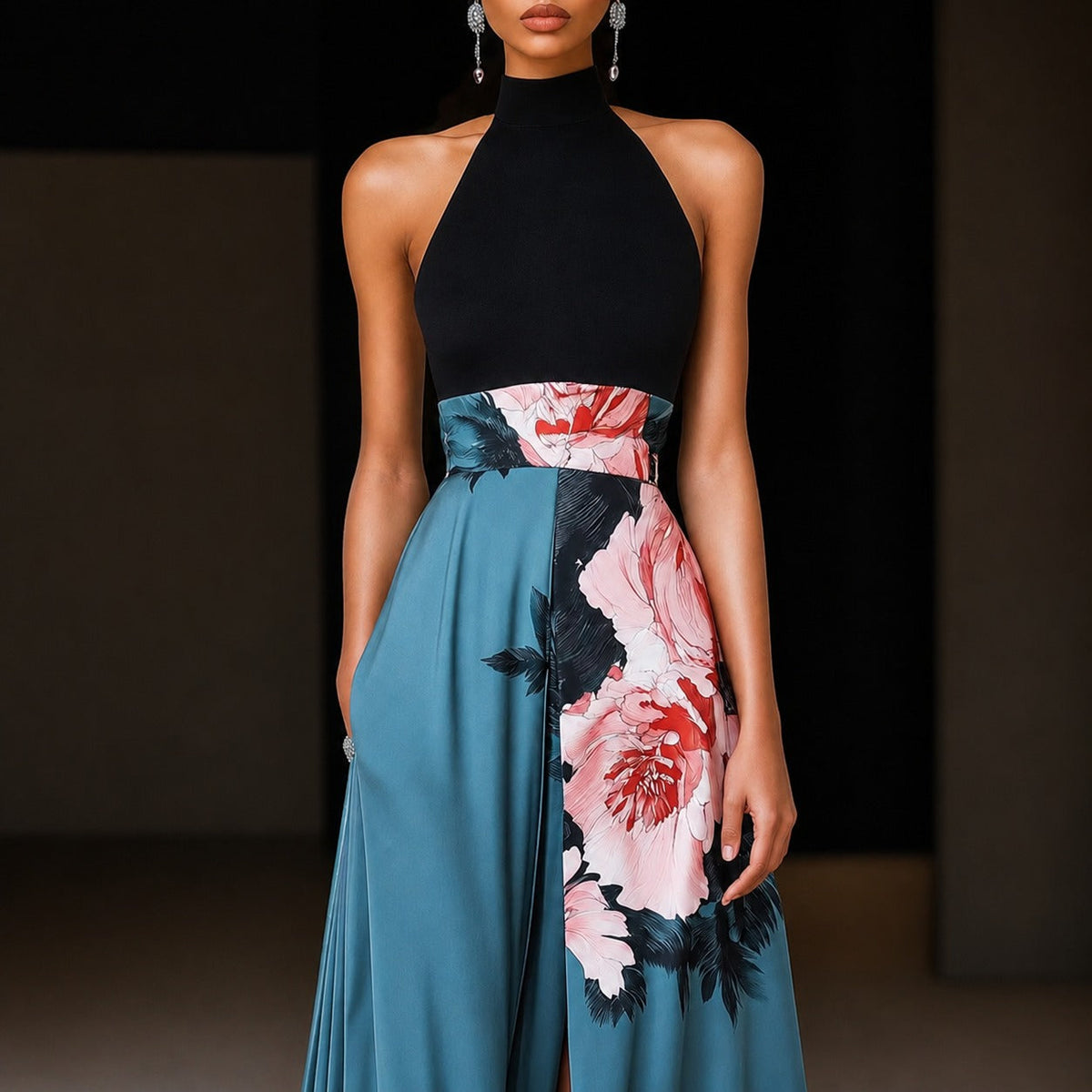 Annie - Vestido Maxi Floral sin Mangas