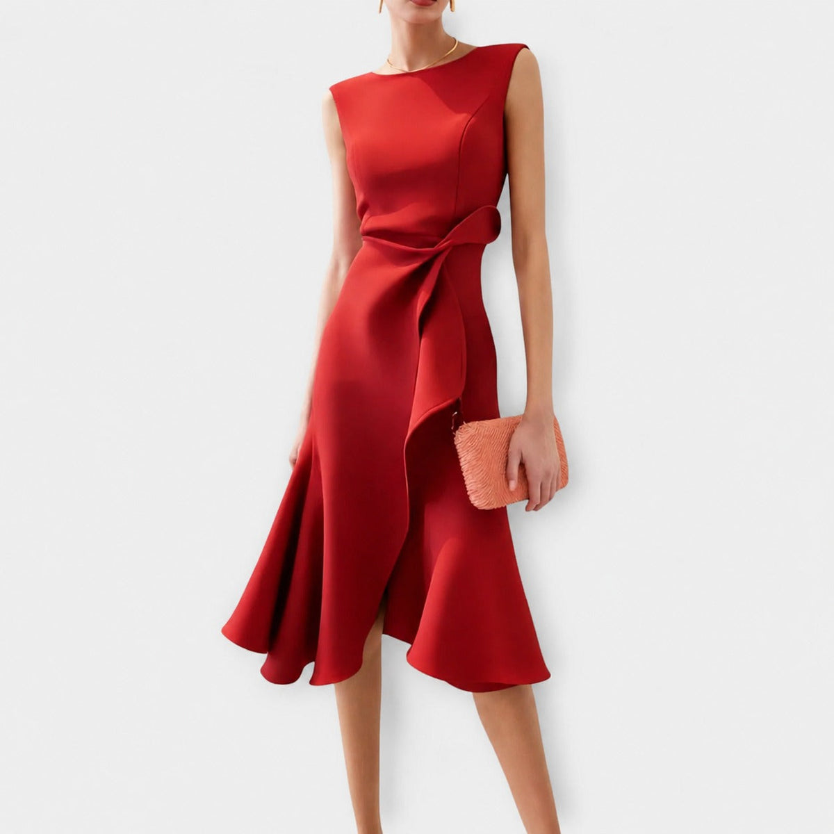Stella - Vestido Midi Elegante sin Mangas