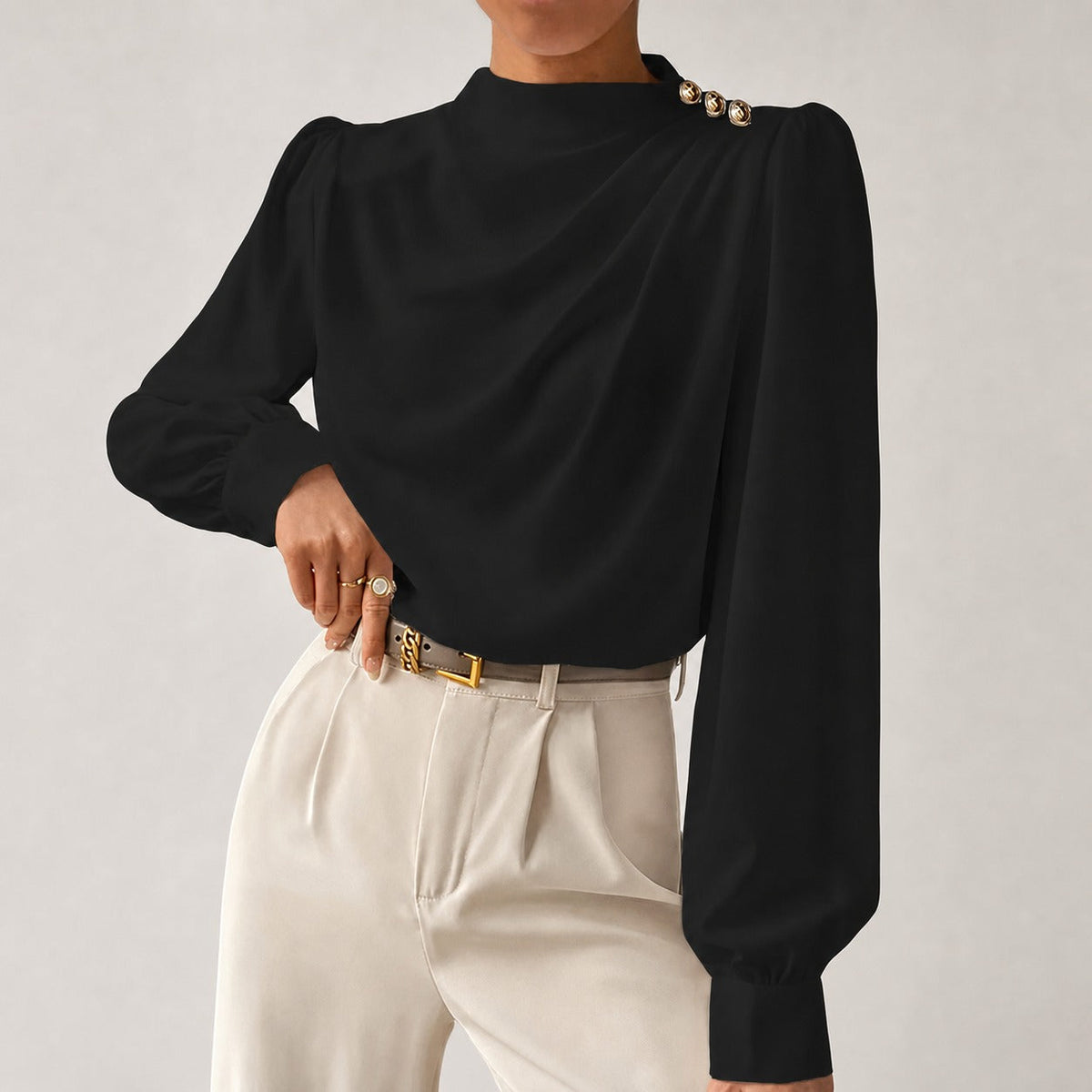Susan - Blusa Elegante de Corte Relajado