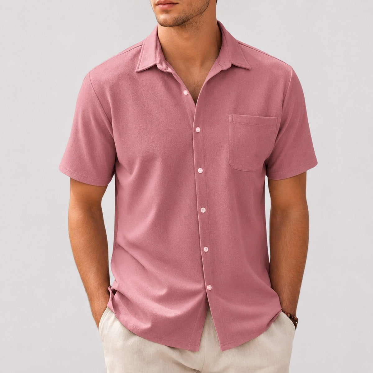 Freddy - Camisa Casual de Manga Corta