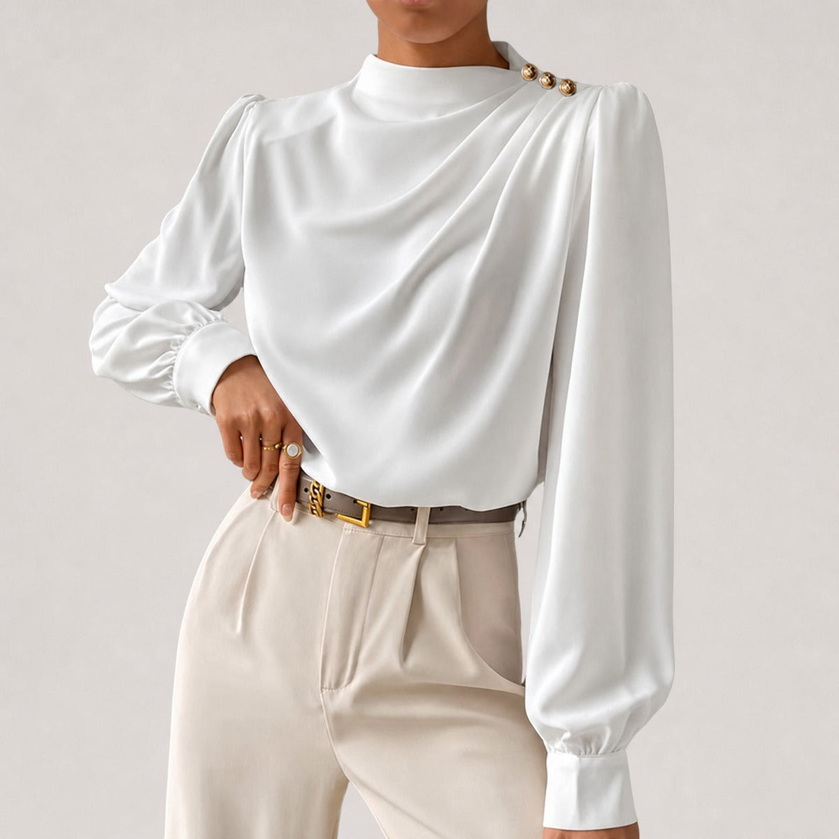 Susan - Blusa Elegante de Corte Relajado