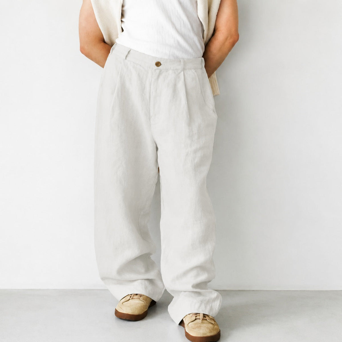Hashim - Pantalones Sueltos y Cómodos con Pliegues