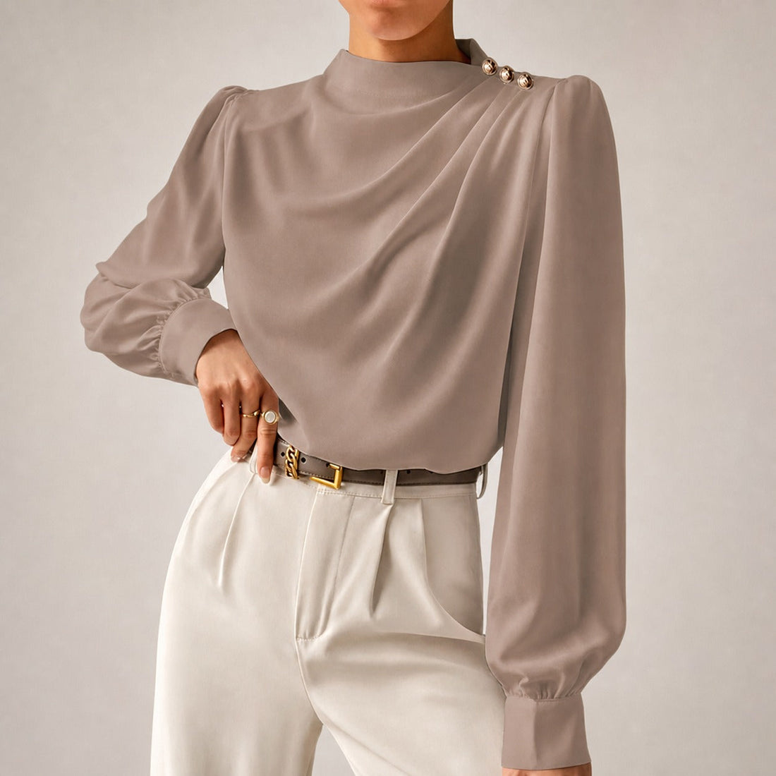 Susan - Blusa Elegante de Corte Relajado