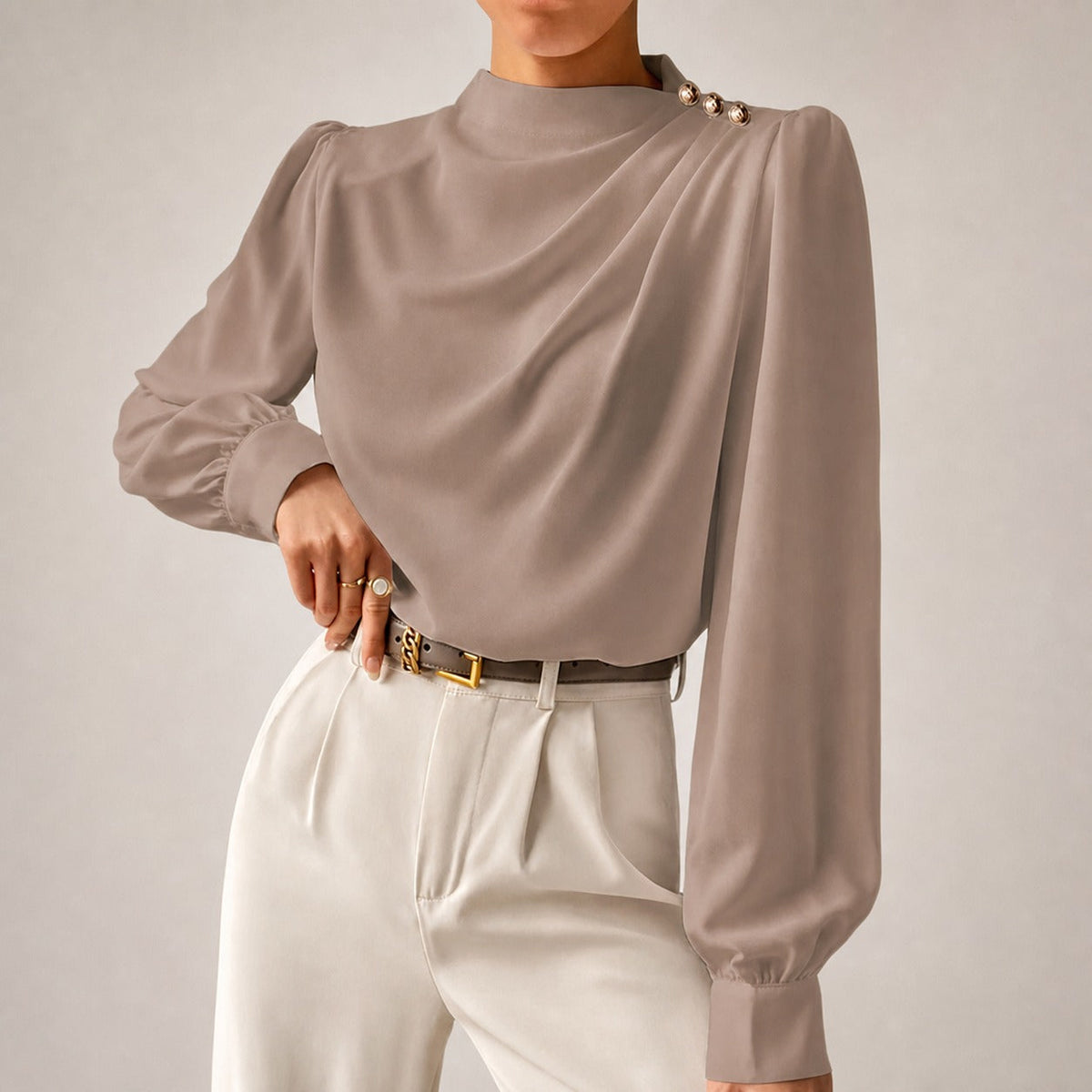 Susan - Blusa Elegante de Corte Relajado