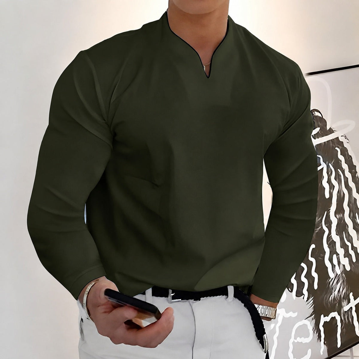 Corentin - Camisa elegante de manga larga para hombres