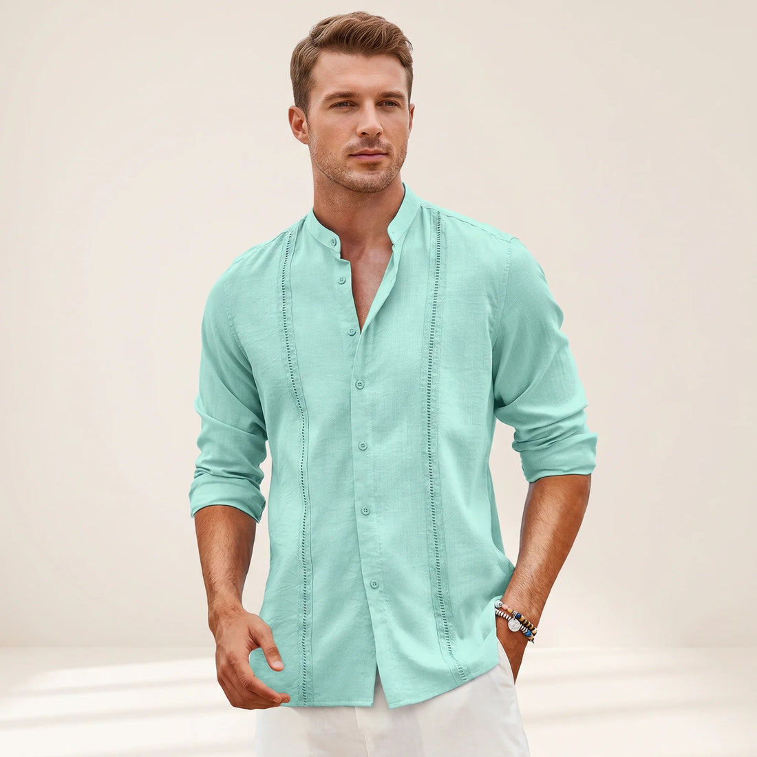 Olivier - Camisa Elegante Bordada