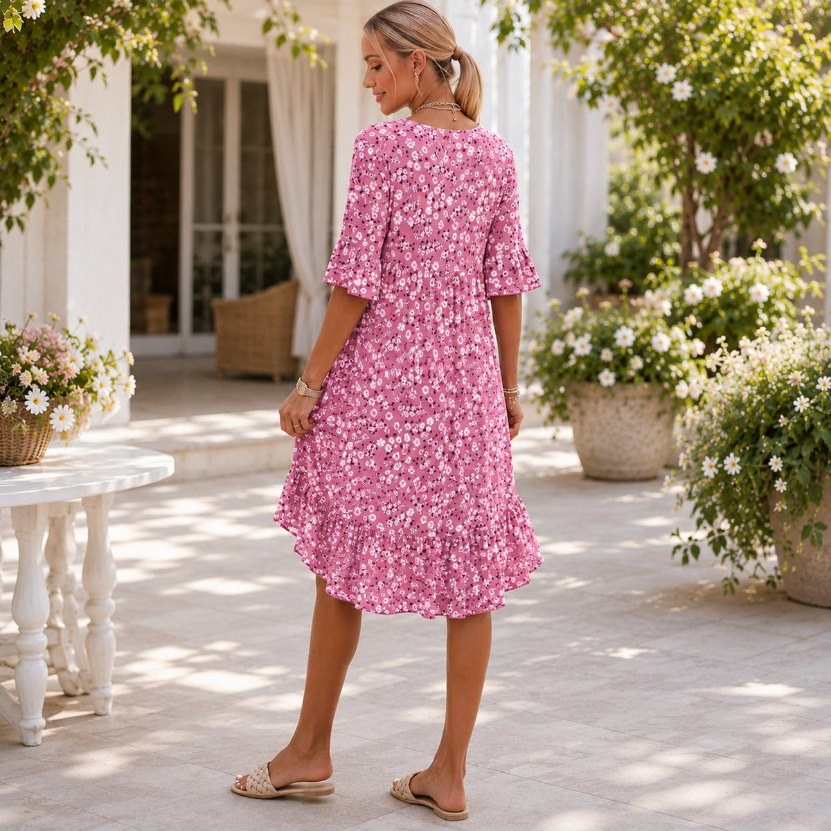 Lilian - Vestido Elegante Floral y Suelto