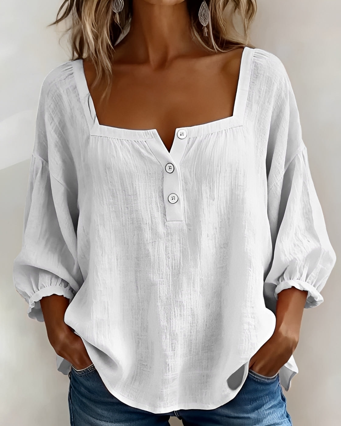 Corey - Blusa Casual de Manga Larga