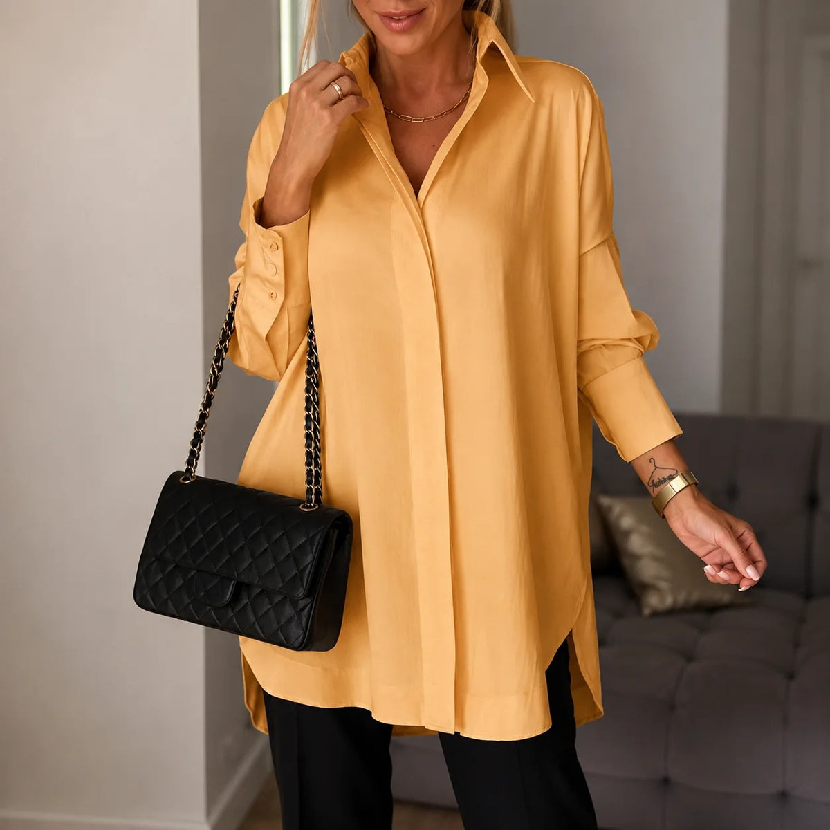 Lauren - Camisa Elegante de Manga Larga