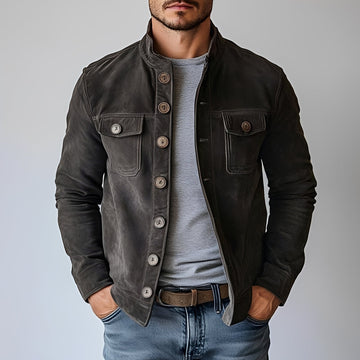 Lenard - Chaqueta Clásica de Una Sola Botonadura