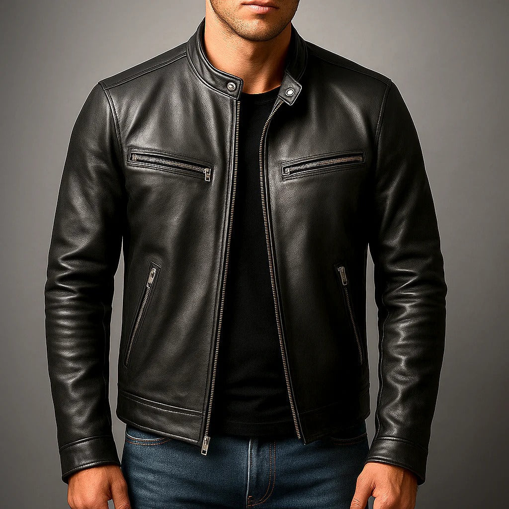 Harris - Chaqueta Clásica de Motociclista