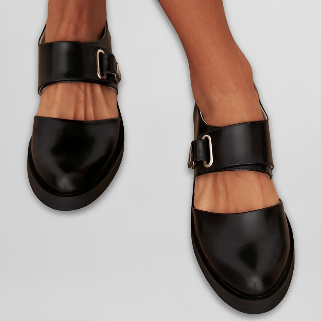Mya - Zapatos con Correa Casual y Tacón Bajo