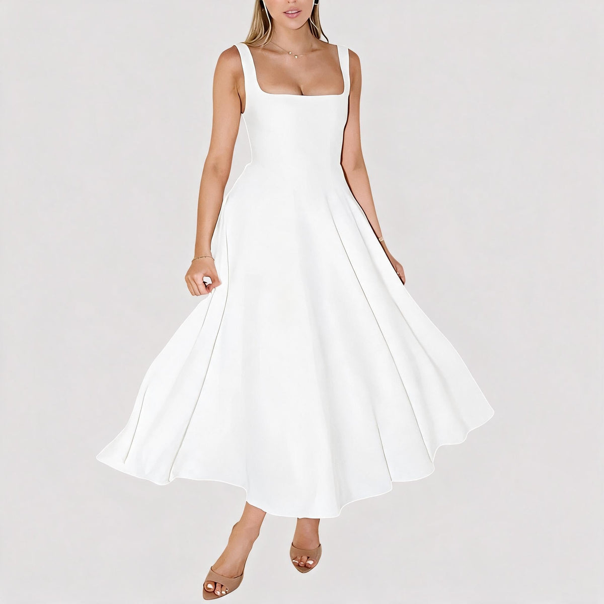 Blair - Vestido Midi Sencillo y Simple