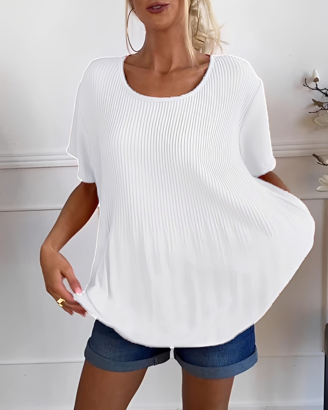 Faye - Blusa Plisada Casual