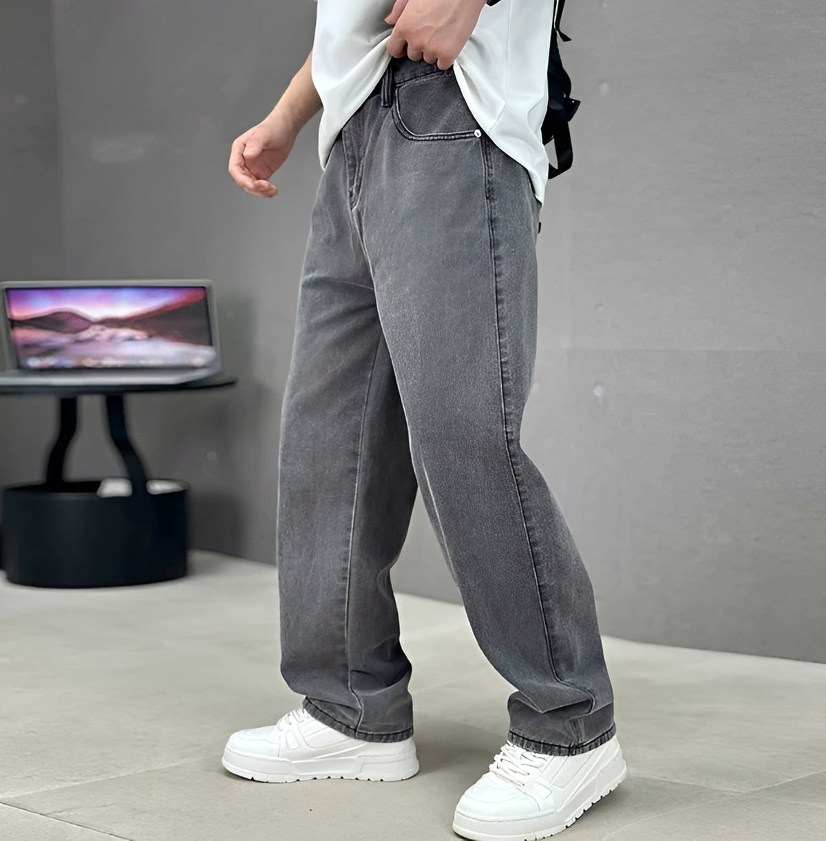 Garza - Jeans Casuales de Pierna Recta