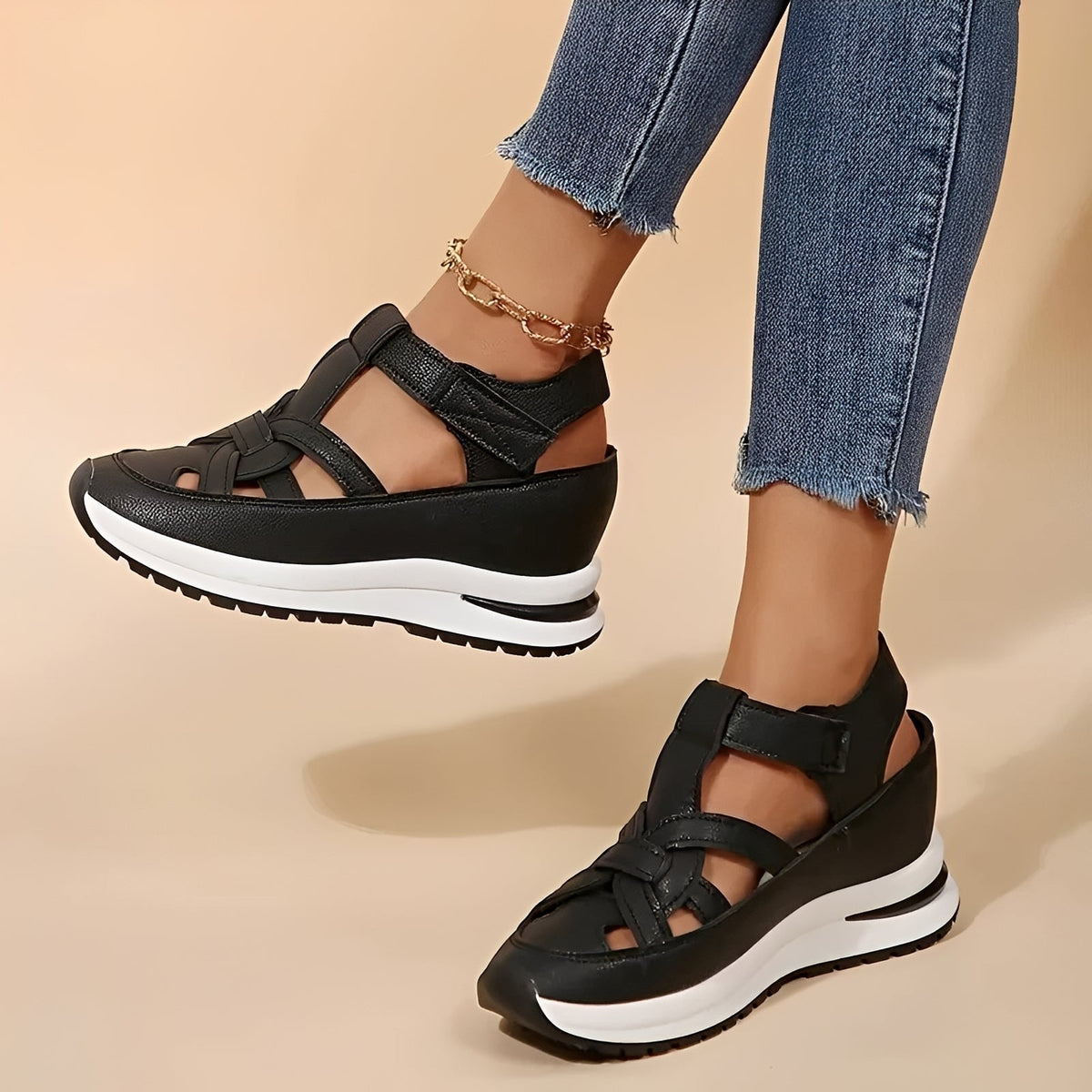 Zuzanna - Sandalias Casuales de Plataforma con Cuña
