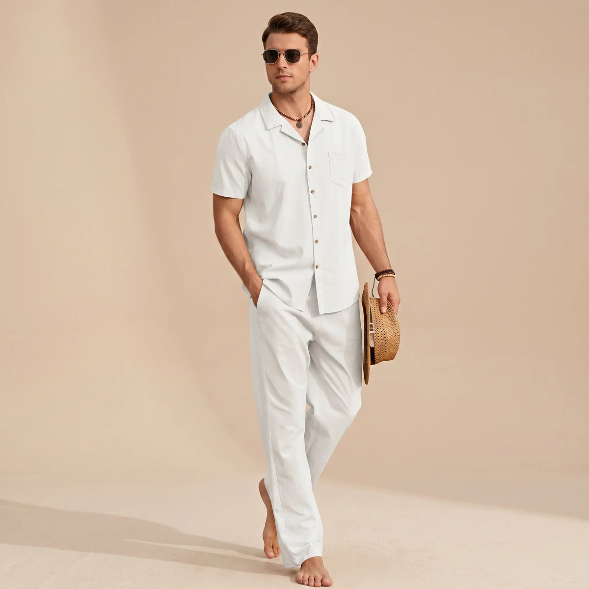 Hampton - Conjunto de Camisa Relajada y Cómoda