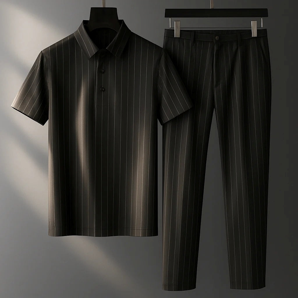 Donny - Conjunto Polo a Rayas Casual