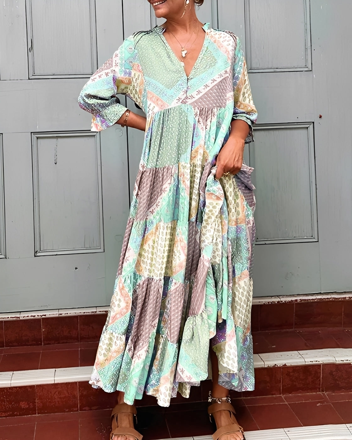 Kirsten - Vestido Elegante de Manga Larga