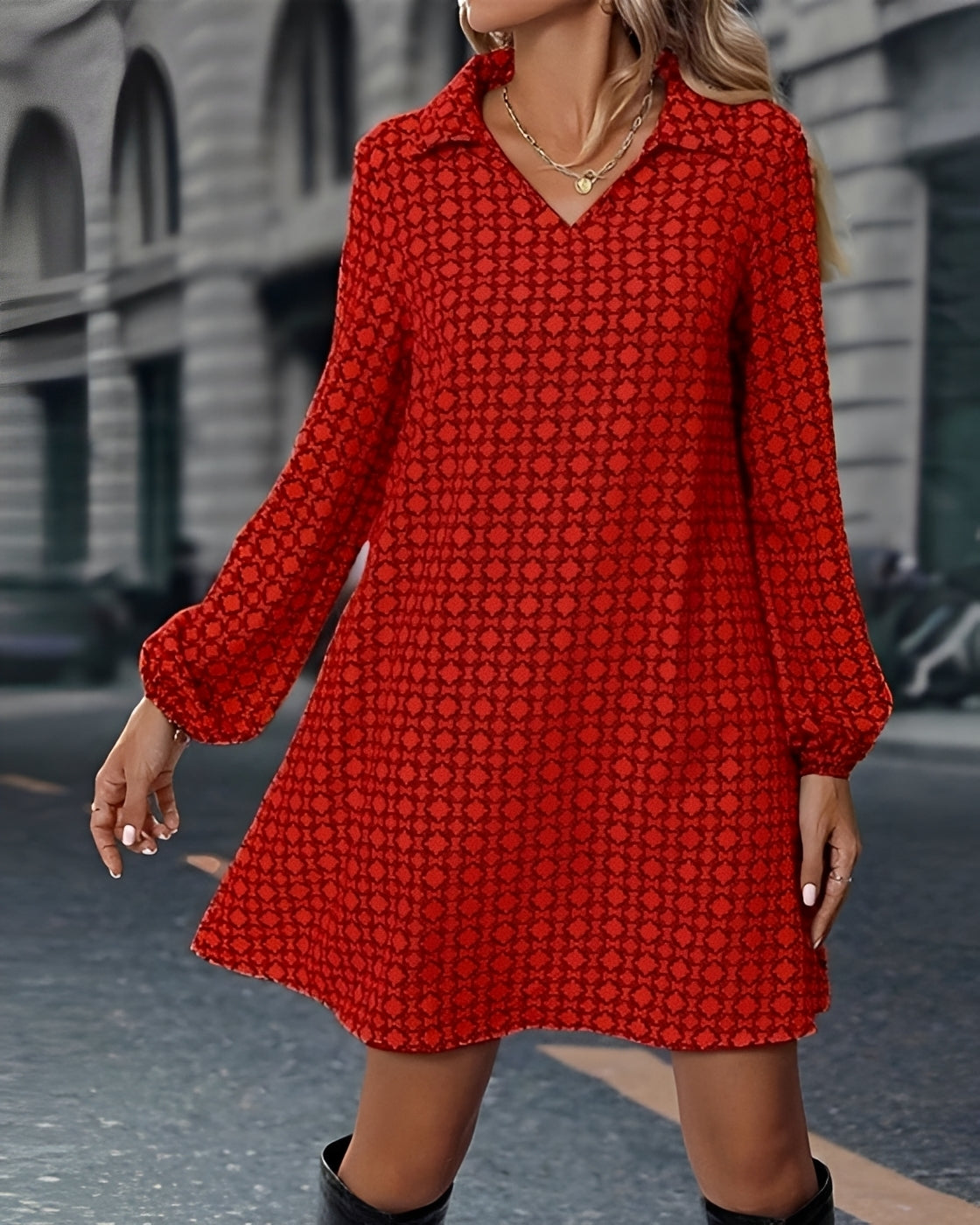 Bertie - Vestido Holgado de Manga Larga