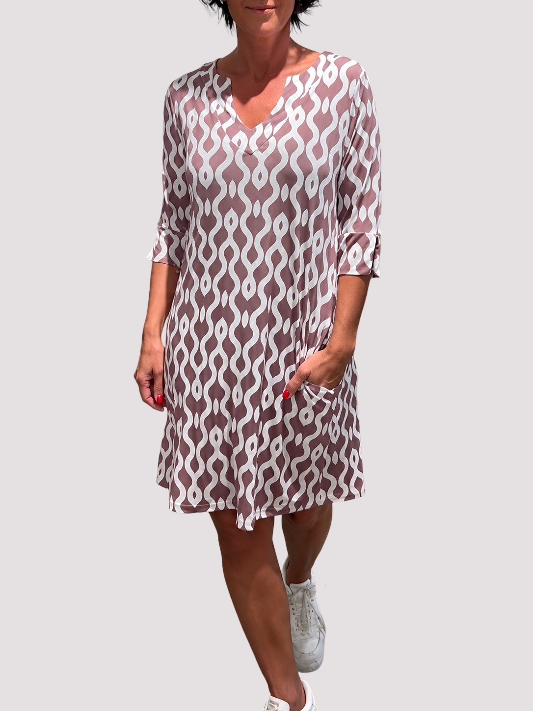 Jazmin - Vestido Midi Suelto con Volantes