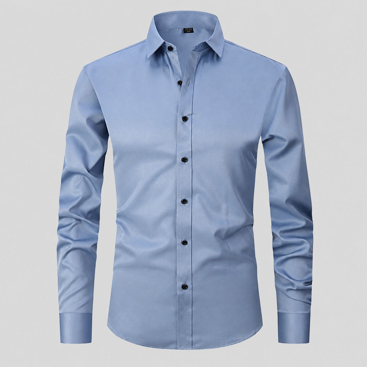 Quandell - Camisa cómoda de hombre de tela elástica