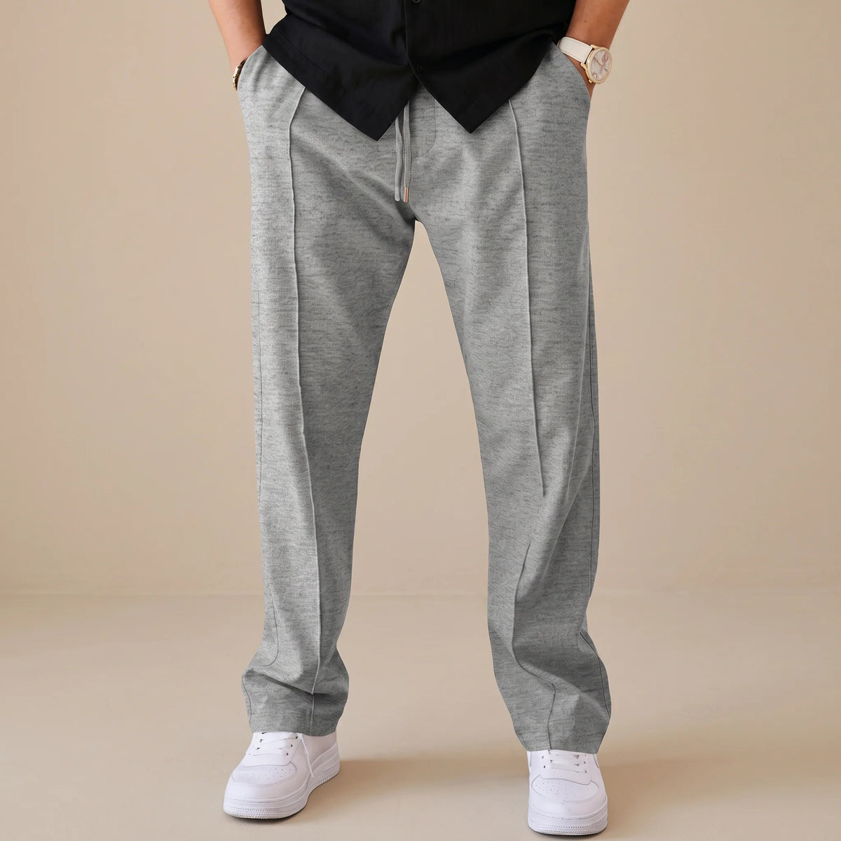 Chandler - Pantalones Jogger Rectos Minimalistas