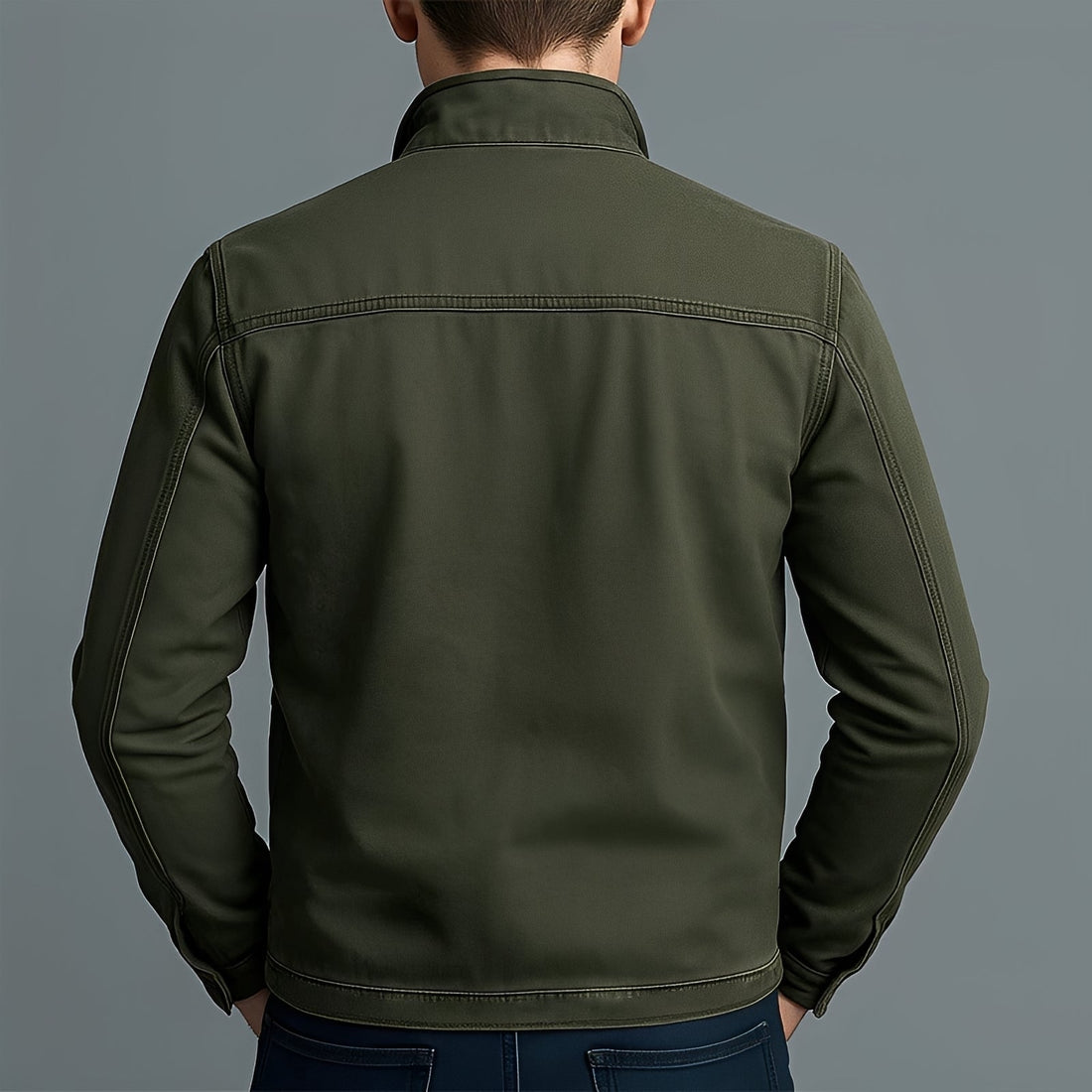 Jaden - Chaqueta Casual con Cremallera Lavada