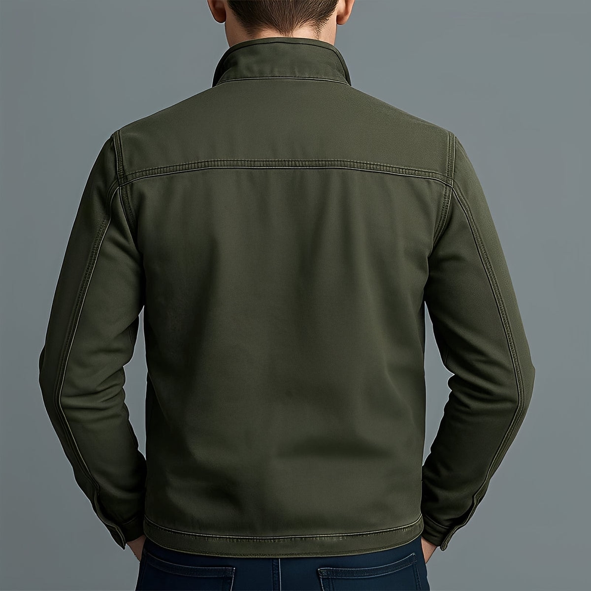 Jaden - Chaqueta Casual con Cremallera Lavada
