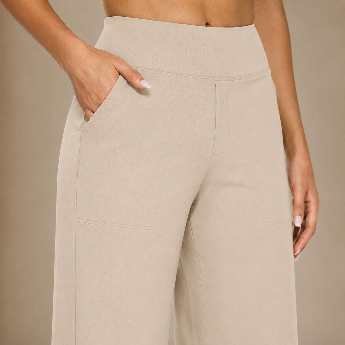 Roseanna - Pantalones elásticos de cintura alta elegantes