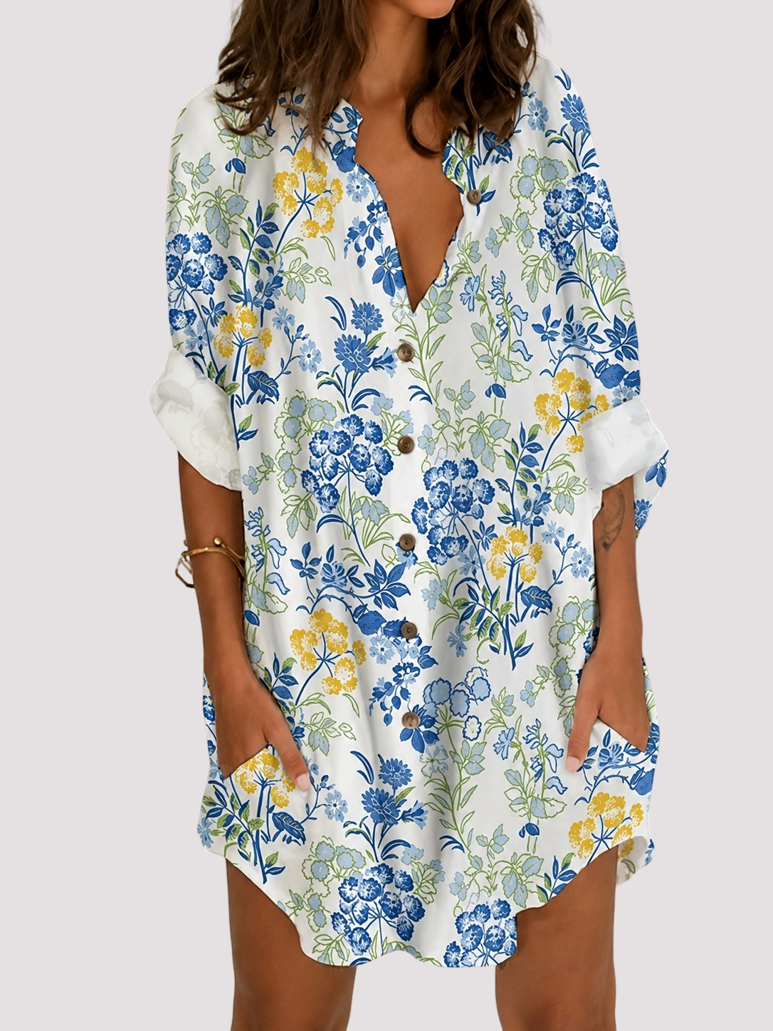 Esha - Vestido de Manga Larga Elegante