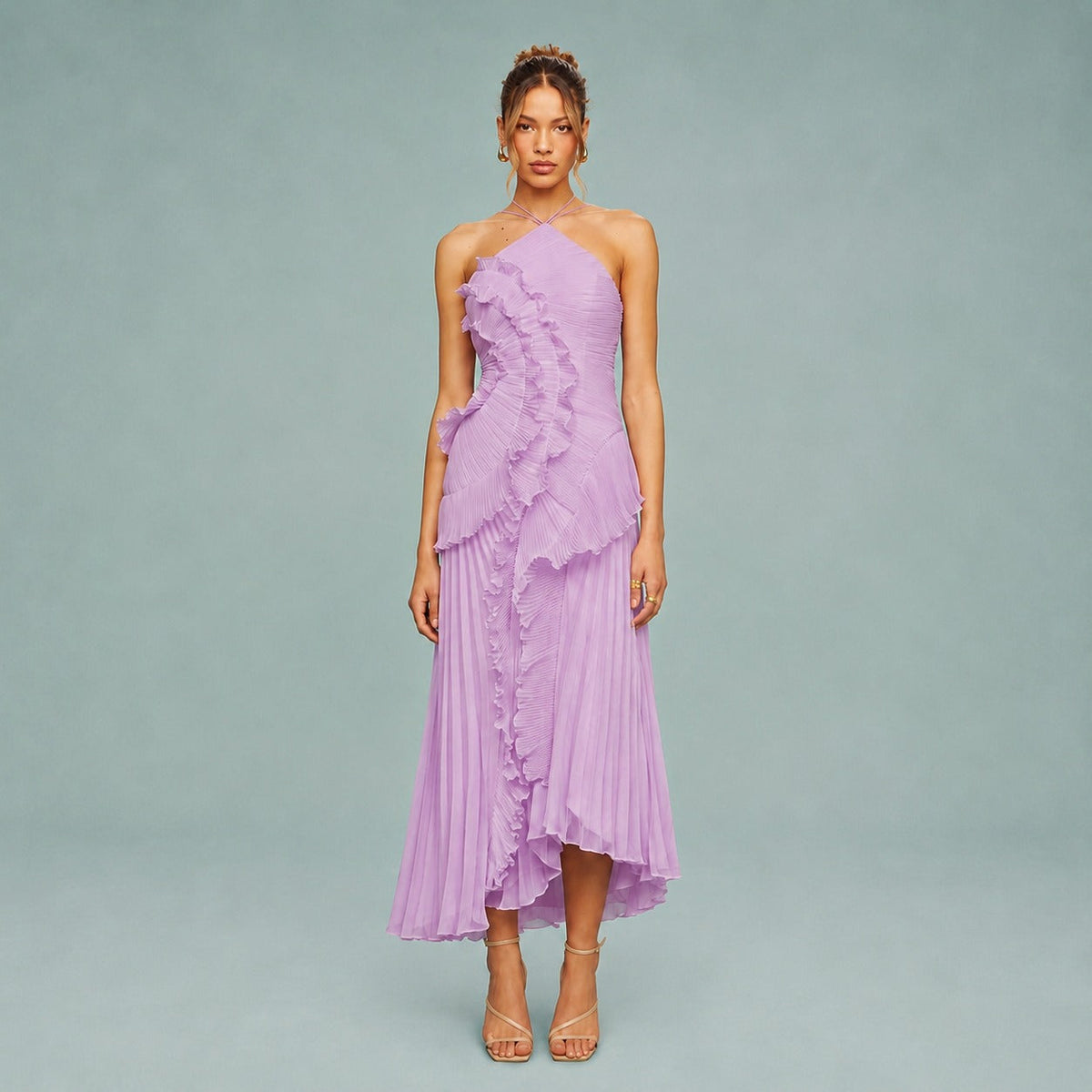 Roxan - Vestido Maxi de Un Hombro sin Esfuerzo