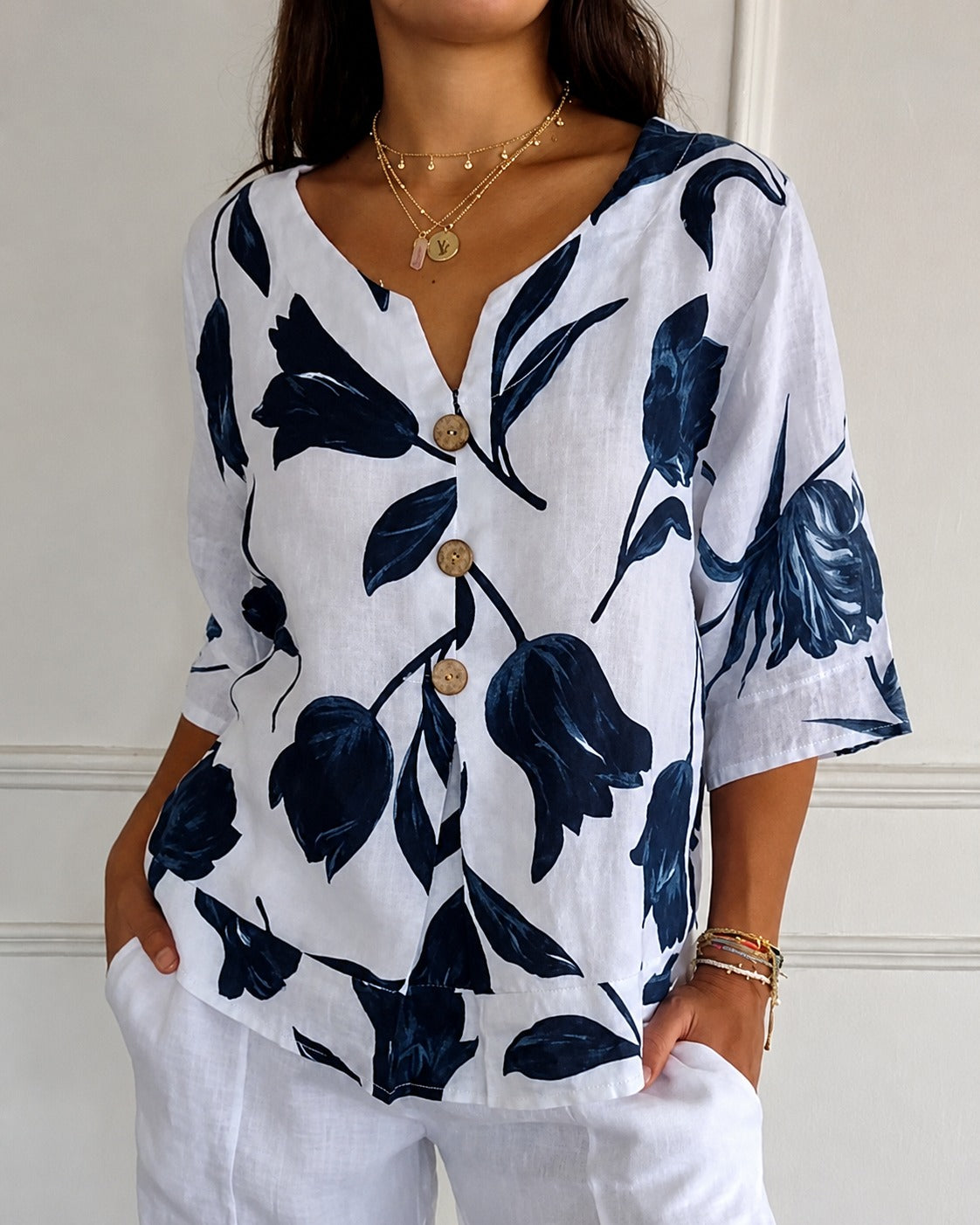 Chiara - Blusa Floral Elegante