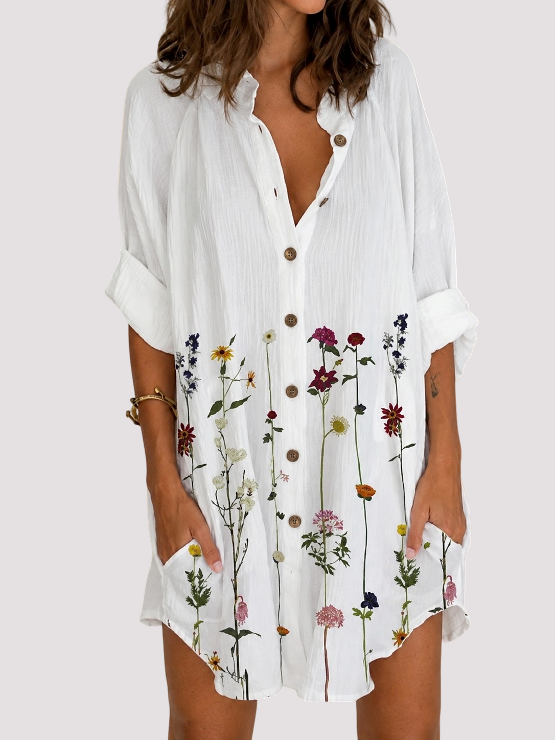 Esha - Vestido de Manga Larga Elegante