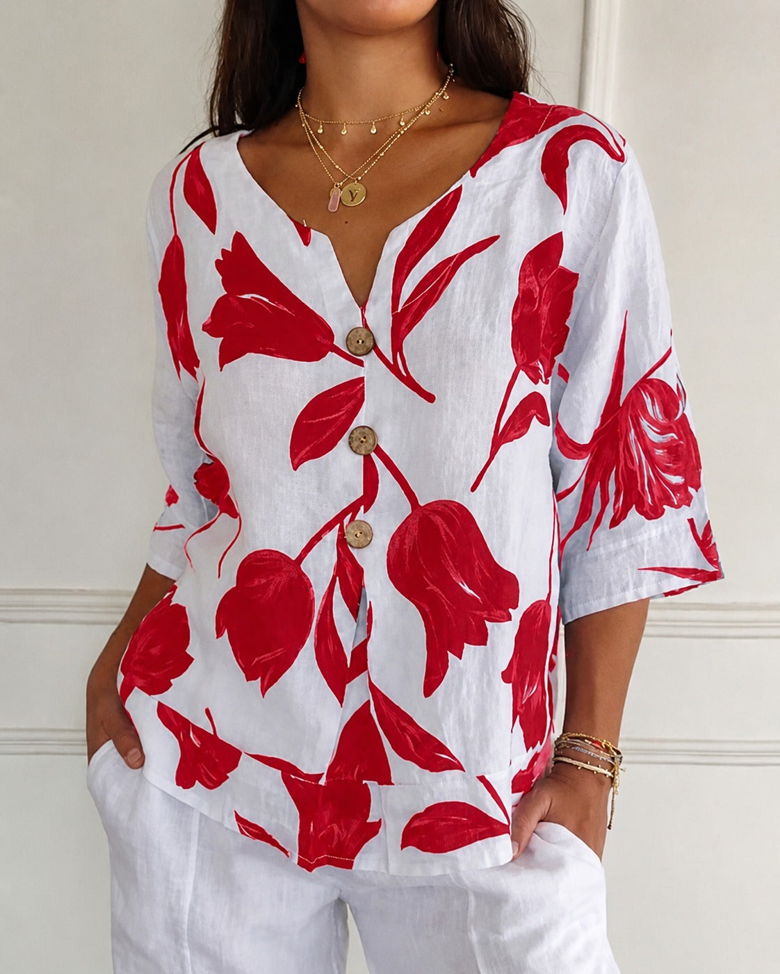 Chiara - Blusa Floral Elegante