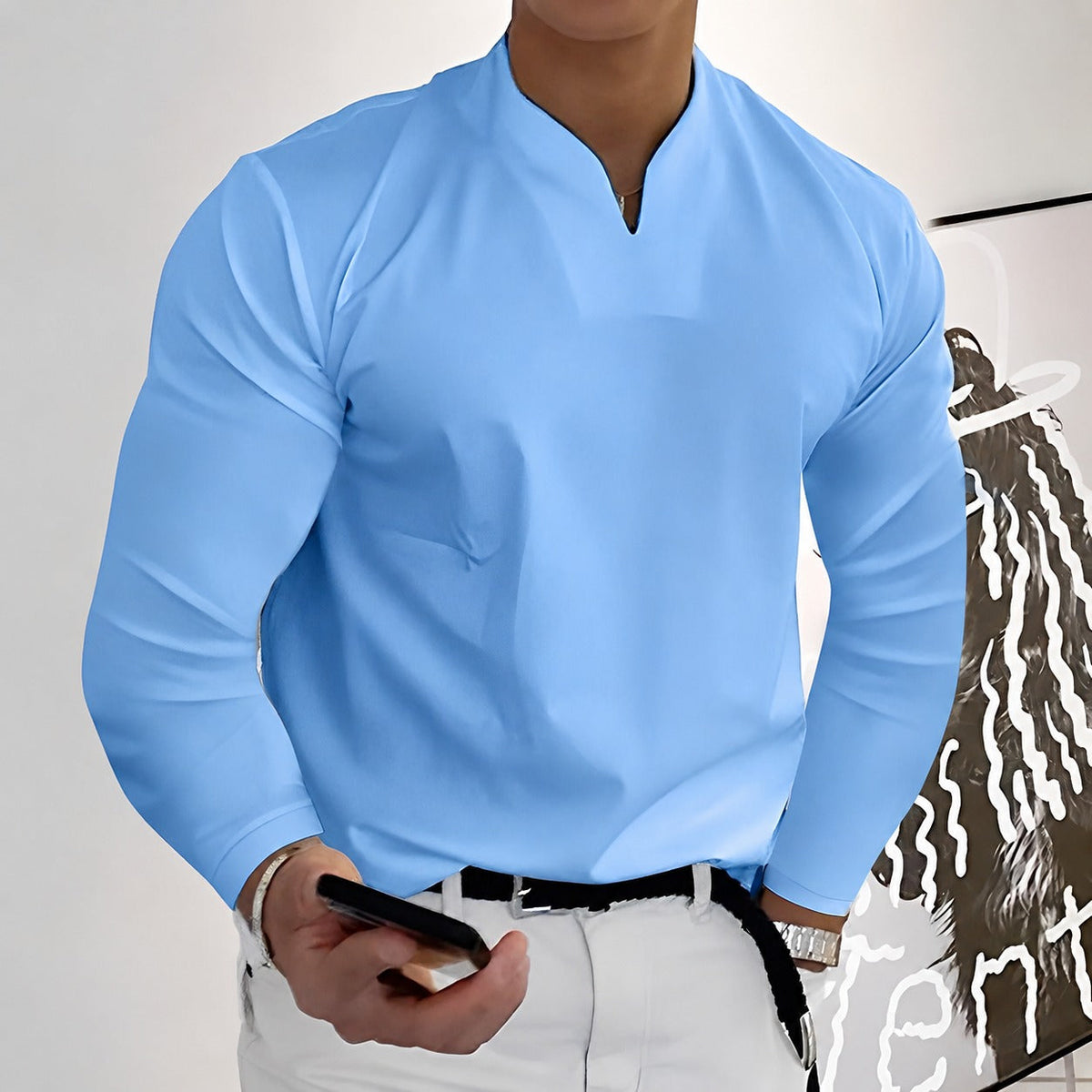 Corentin - Camisa elegante de manga larga para hombres