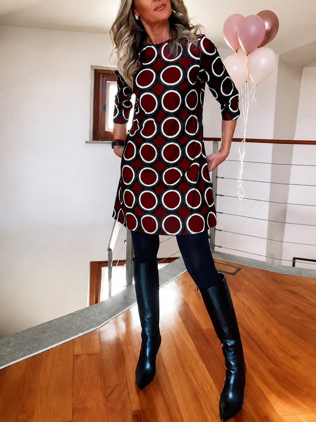 Daniela - Vestido de Media Manga Elegante