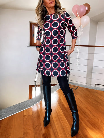 Daniela - Vestido de Media Manga Elegante