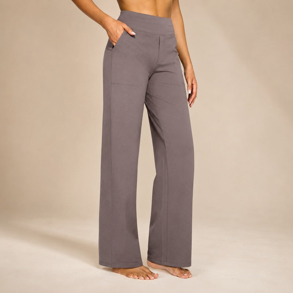 Roseanna - Pantalones elásticos de cintura alta elegantes